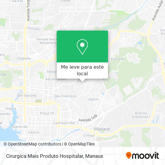 Cirurgica Mais Produto Hospitalar mapa