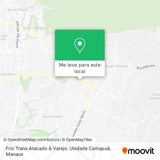 Frio Trans Atacado & Varejo. Unidade Camapuã mapa