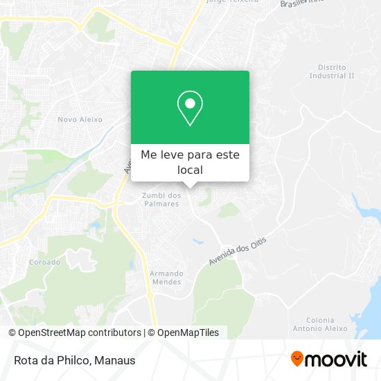Rota da Philco mapa