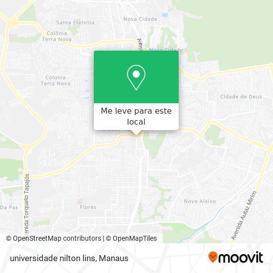 universidade nilton lins mapa