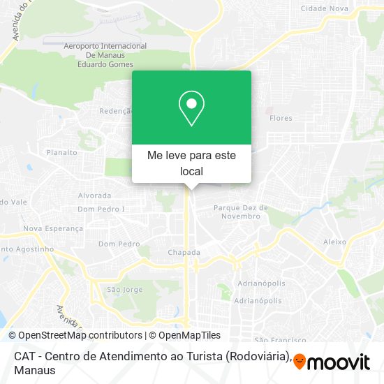 CAT - Centro de Atendimento ao Turista (Rodoviária) mapa