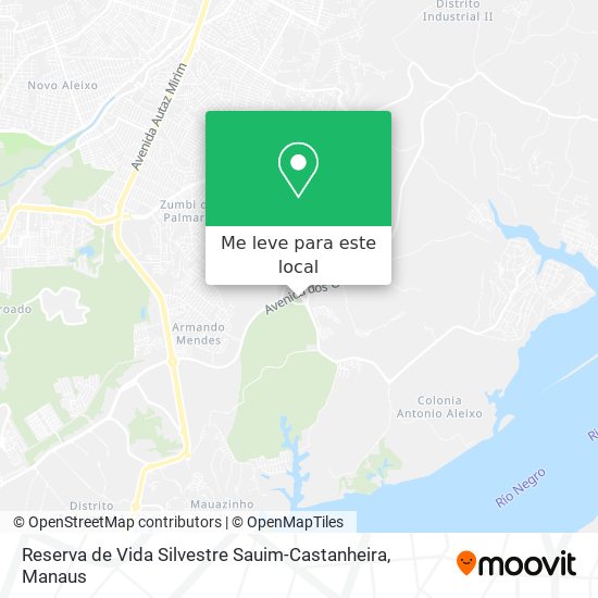 Reserva de Vida Silvestre Sauim-Castanheira mapa