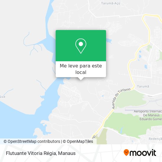 Flutuante Vitoria Régia mapa