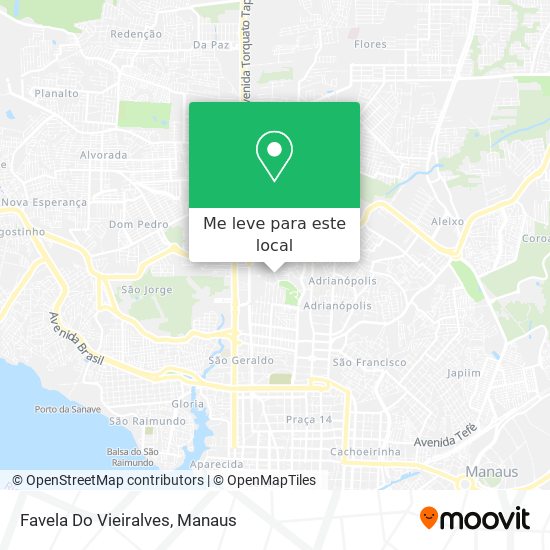 Favela Do Vieiralves mapa