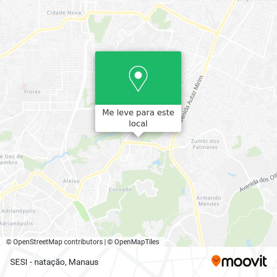 SESI - natação mapa