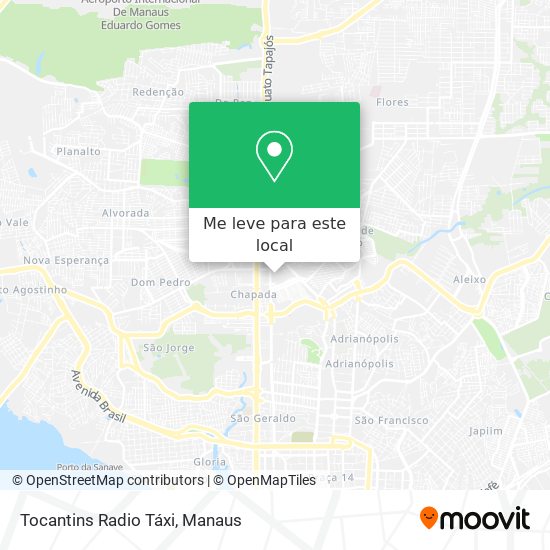 Tocantins Radio Táxi mapa