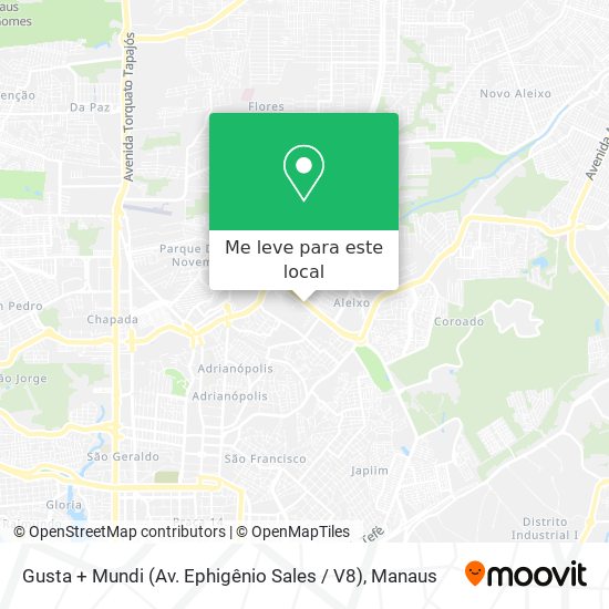 Gusta + Mundi (Av. Ephigênio Sales / V8) mapa