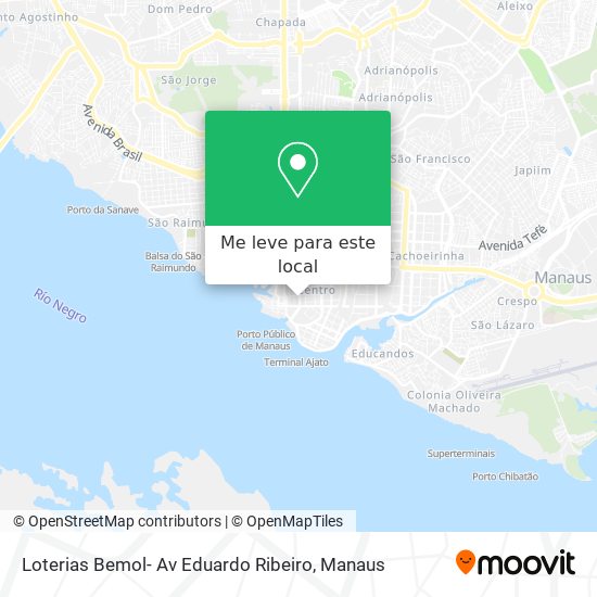 Loterias Bemol- Av Eduardo Ribeiro mapa