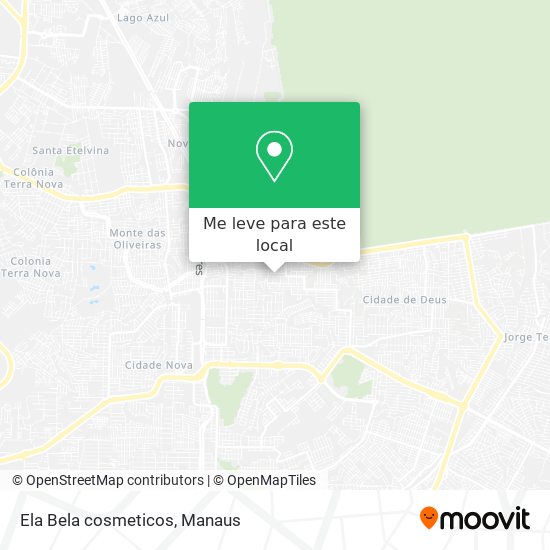 Ela Bela cosmeticos mapa