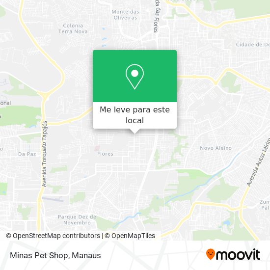Minas Pet Shop mapa