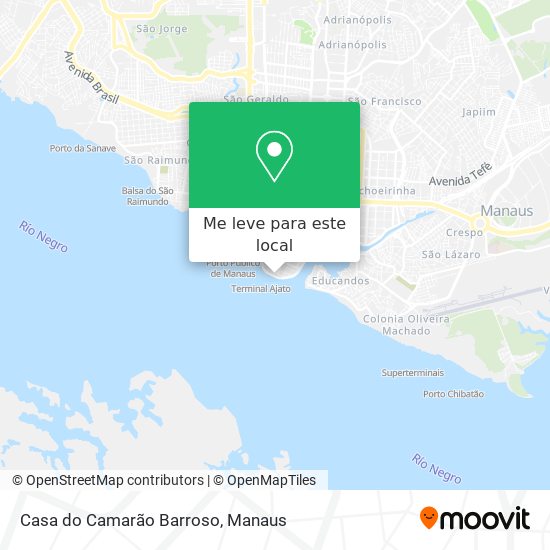 Casa do Camarão Barroso mapa