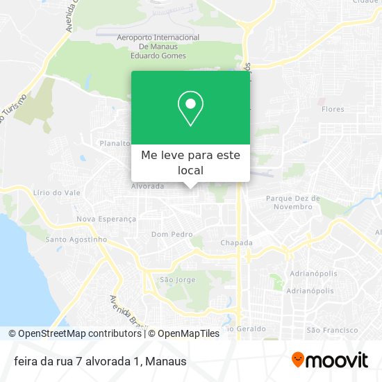 feira da rua 7 alvorada 1 mapa