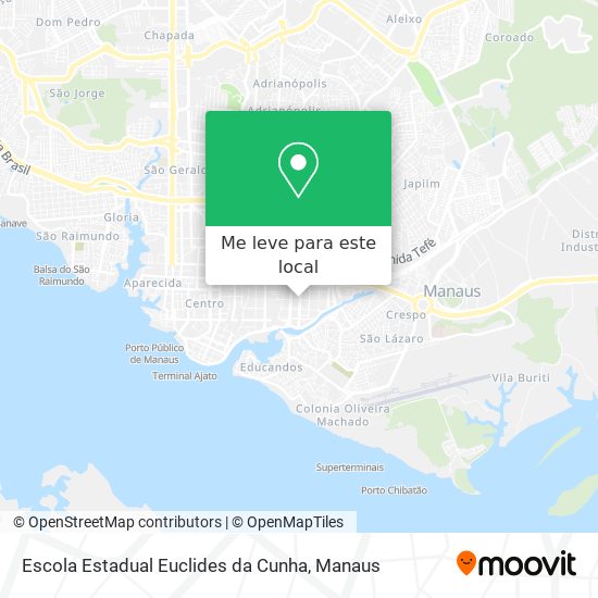 Escola Estadual Euclides da Cunha mapa