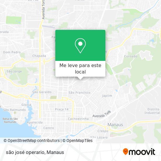 são josé operario mapa