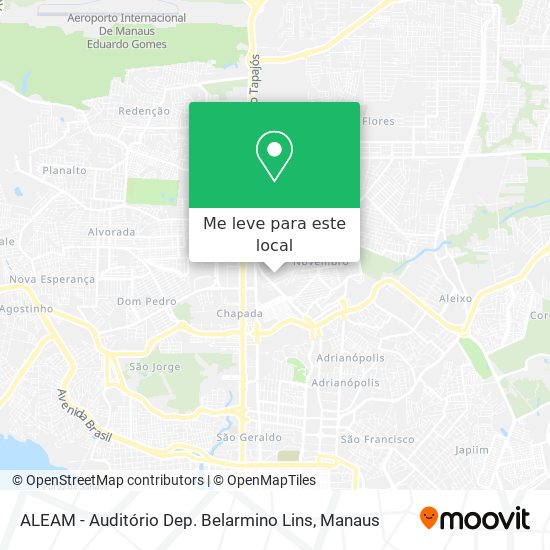 ALEAM - Auditório Dep. Belarmino Lins mapa