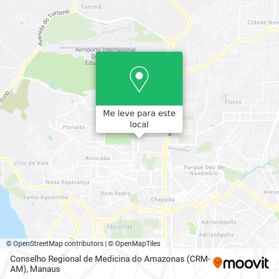 Conselho Regional de Medicina do Amazonas (CRM-AM) mapa
