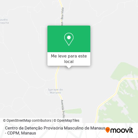Centro de Detenção Provisória Masculino de Manaus - CDPM mapa