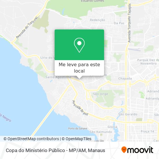 Copa do Ministério Público - MP / AM mapa