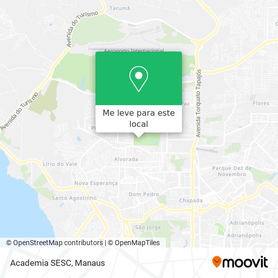 Academia SESC mapa