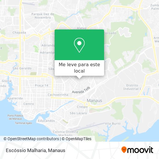 Escóssio Malharia mapa