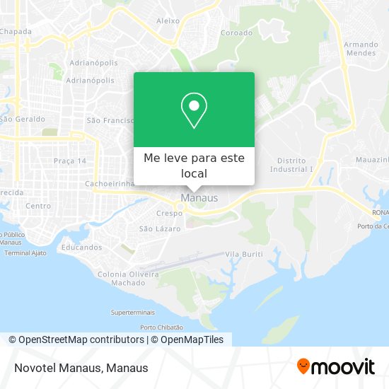 Novotel Manaus mapa