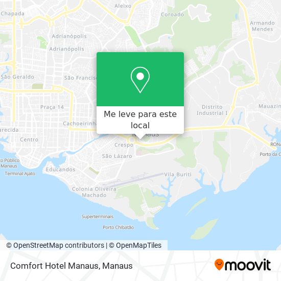 Comfort Hotel Manaus mapa