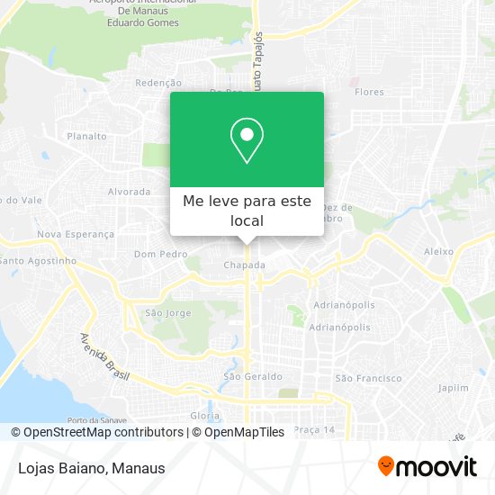 Lojas Baiano mapa