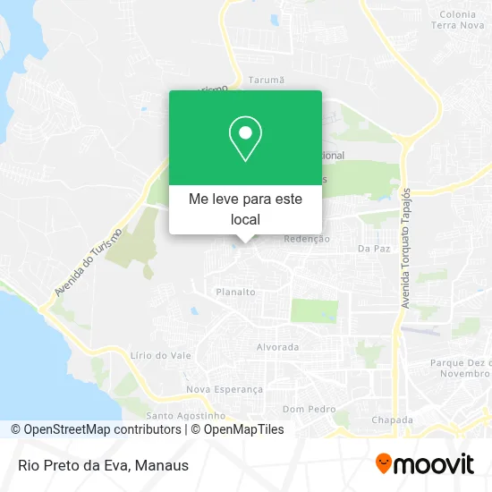 Rio Preto da Eva mapa
