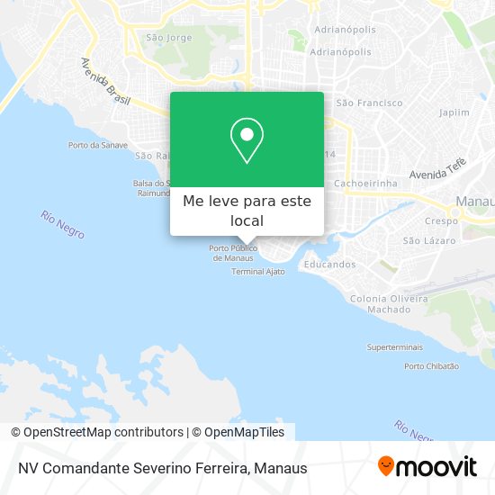 NV Comandante Severino Ferreira mapa