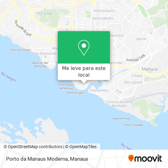 Porto da Manaus Moderna mapa