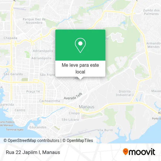 Rua 22 Japiim I mapa