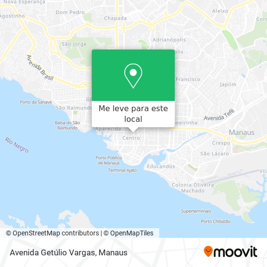 Avenida Getúlio Vargas mapa
