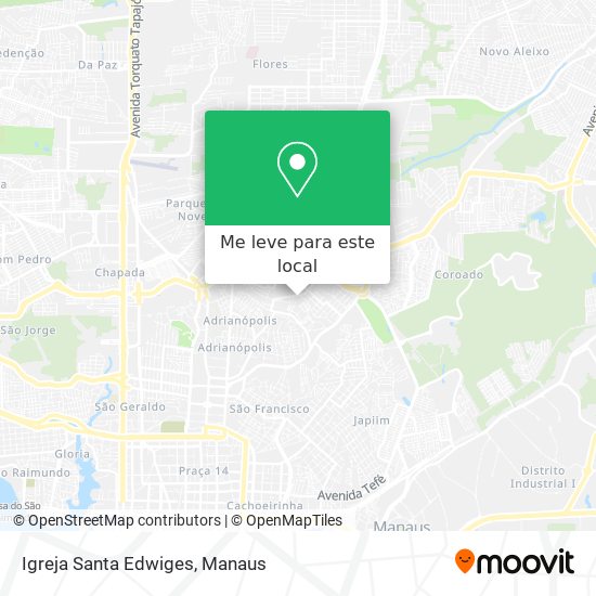 Igreja Santa Edwiges mapa