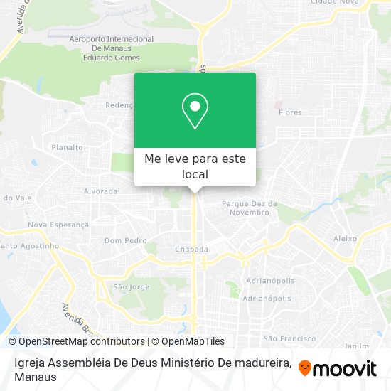 Igreja Assembléia De Deus Ministério De madureira mapa