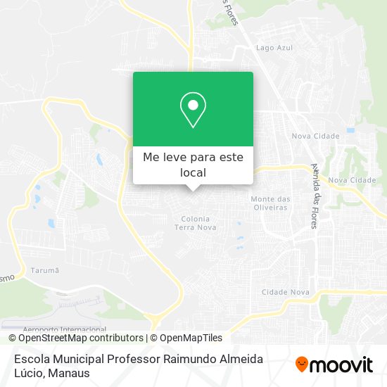 Escola Municipal Professor Raimundo Almeida Lúcio mapa