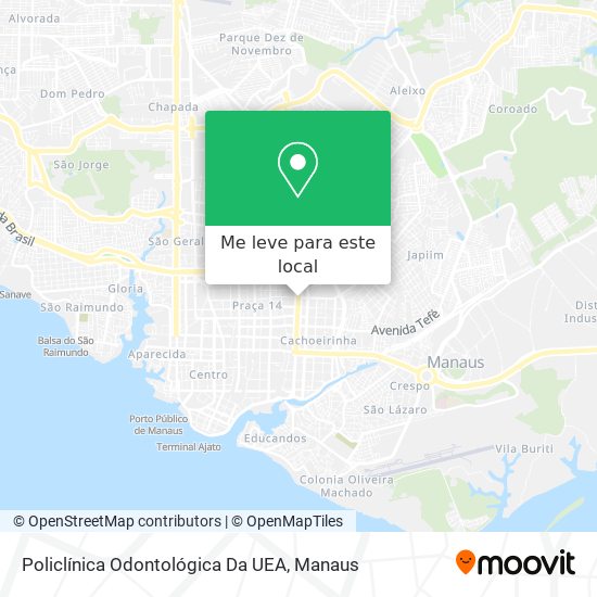 Policlínica Odontológica Da UEA mapa