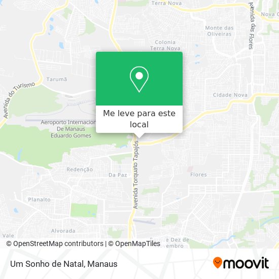 Um Sonho de Natal mapa