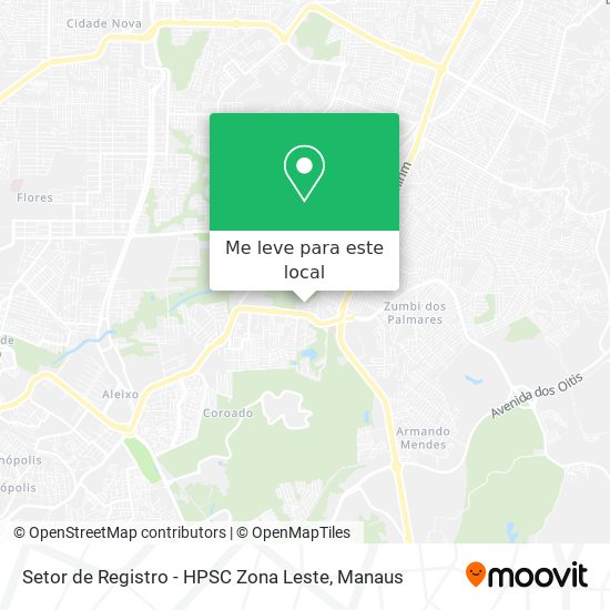Setor de Registro - HPSC Zona Leste mapa