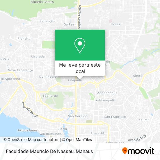 Faculdade Maurício De Nassau mapa