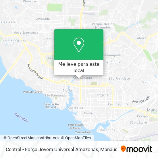 Central - Força Jovem Universal Amazonas mapa