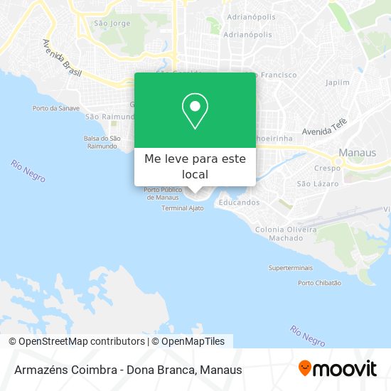 Armazéns Coimbra - Dona Branca mapa