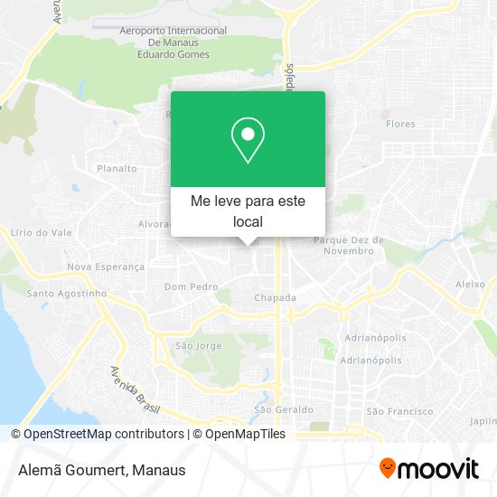 Alemã Goumert mapa