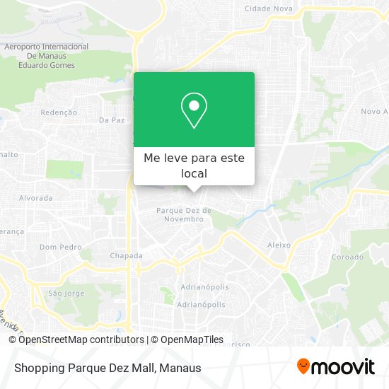 Shopping Parque Dez Mall mapa