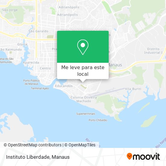 Instituto Liberdade mapa