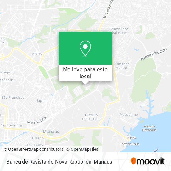 Banca de Revista do Nova República mapa