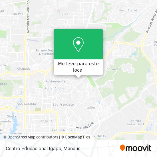 Centro Educacional Igapó mapa