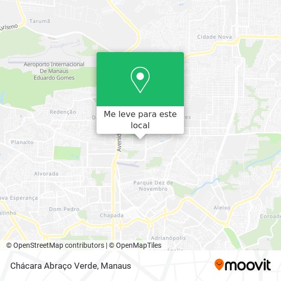 Chácara Abraço Verde mapa