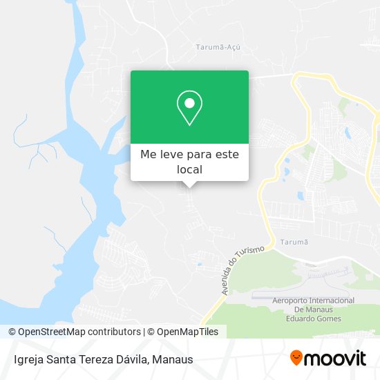 Igreja Santa Tereza Dávila mapa