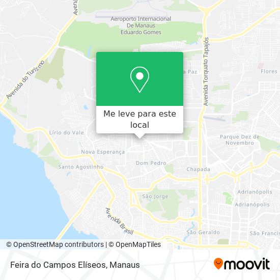 Feira do Campos Elíseos mapa