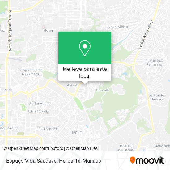 Espaço Vida Saudável Herbalife mapa